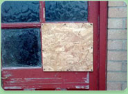 boarded up Ivybridge